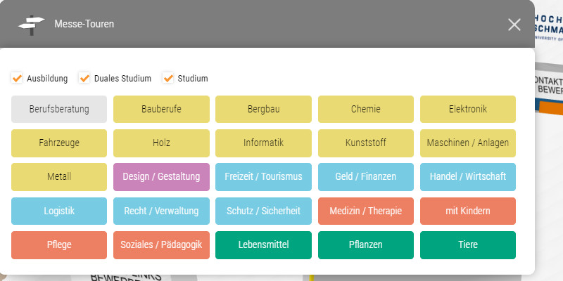 Veranstaltungsplattform 3D Navigation